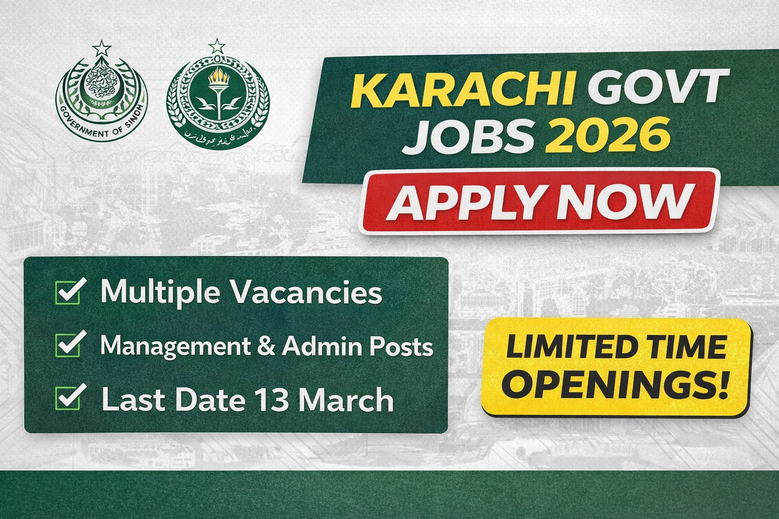 Karachi Vacancies 2026 thumbnail for SHEC Government Jobs in Karachi – Apply before 13 March deadline